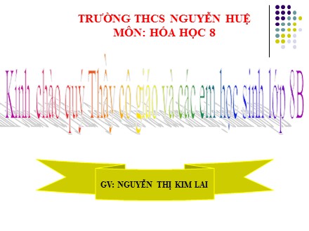 Bài giảng Hóa học Lớp 8 - Tiết 21: Định luật bảo toàn khối lượng - Nguyễn Thị Kim Lai