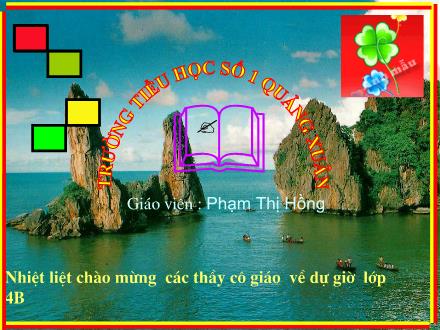 Bài giảng Toán Lớp 4 - Tiết 91, Bài: Ki-lô-mét vuông - Phạm Thị Hồng