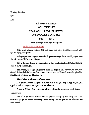 Giáo án Tiếng Việt Lớp 3 - Tuần 5